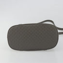 GUCCI Micro GG Canvas Guccissima Bag Leather 2way Gray Gold 449654 Auth 186642V-11