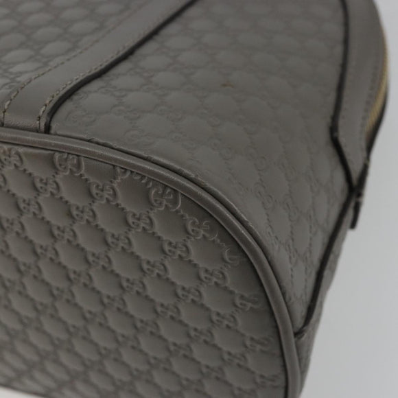 GUCCI Micro GG Canvas Guccissima Bag Leather 2way Gray Gold 449654 Auth 186642V