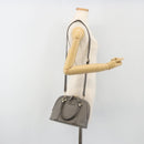 GUCCI Micro GG Canvas Guccissima Bag Leather 2way Gray Gold 449654 Auth 186642V-24