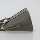 GUCCI Micro GG Canvas Guccissima Bag Leather 2way Gray Gold 449654 Auth 186642V-5