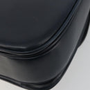 CELINE Hand Bag Leather 2way Navy Gold Auth 186644A-17