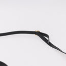 Salvatore Ferragamo Vala Ribbon Hand Bag Leather 2way Black Gold Auth 186645A-10