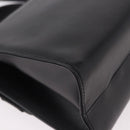 Salvatore Ferragamo Vala Ribbon Hand Bag Leather 2way Black Gold Auth 186645A-14
