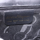 Salvatore Ferragamo Vala Ribbon Hand Bag Leather 2way Black Gold Auth 186645A-18