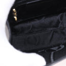 Salvatore Ferragamo Vala Ribbon Hand Bag Leather 2way Black Gold Auth 186645A-19