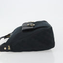 GUCCI GG Canvas Abbey Shoulder Bag Black Silver Silver 153025 Auth 186646SAV-4