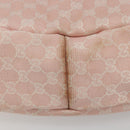 GUCCI GG Canvas Abbey Tote Bag Pink Gold 130736 Auth 186647-6
