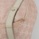 GUCCI GG Canvas Abbey Tote Bag Pink Gold 130736 Auth 186647-10
