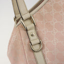 GUCCI GG Canvas Abbey Tote Bag Pink Gold 130736 Auth 186647-17