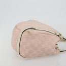 GUCCI GG Canvas Abbey Tote Bag Pink Gold 130736 Auth 186647-3