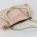 GUCCI GG Canvas Abbey Tote Bag Pink Gold 130736 Auth 186647-7