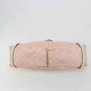 GUCCI GG Canvas Abbey Tote Bag Pink Gold 130736 Auth 186647-5