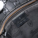 GUCCI GG Implementation Shoulder Bag PVC Black Silver 201538 Auth 186648V-19