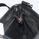 GUCCI GG Implementation Shoulder Bag PVC Black Silver 201538 Auth 186648V-20