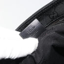 GUCCI GG Implementation Shoulder Bag PVC Black Silver 201538 Auth 186648V-11