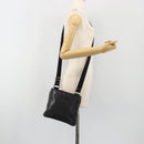 GUCCI GG Implementation Shoulder Bag PVC Black Silver 201538 Auth 186648V-24