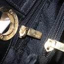 Salvatore Ferragamo Tote Bag Leather Black Gold Auth 186649A-21
