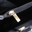 Salvatore Ferragamo Tote Bag Leather Black Gold Auth 186649A-23