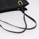 Salvatore Ferragamo Tote Bag Leather Black Gold Auth 186649A-7