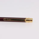 CARTIER Santos de Cartier Ballpoint Ballpoint Pen metal Bordeaux Auth 186650M-12