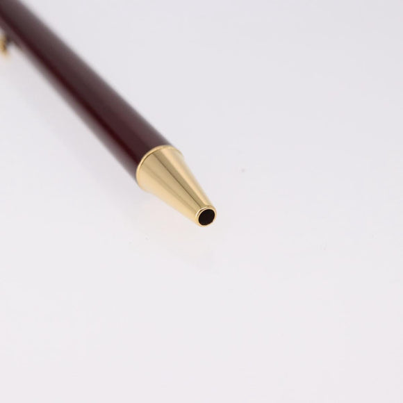 CARTIER Santos de Cartier Ballpoint Ballpoint Pen metal Bordeaux Auth 186650M