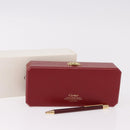 CARTIER Santos de Cartier Ballpoint Ballpoint Pen metal Bordeaux Auth 186650M-16