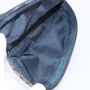 Christian Dior Trotter Canvas Accessory Pouch Navy Gold Auth 186653A-16