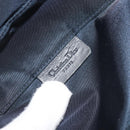 Christian Dior Trotter Canvas Accessory Pouch Navy Gold Auth 186653A-20