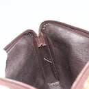 Christian Dior Trotter Canvas Clutch Bag Brown Gold Auth 186654-15
