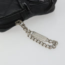 CHANEL Matelasse Cambon Line Pouch Lamb Skin Black CC Auth 186655-12