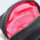 CHANEL Matelasse Cambon Line Pouch Lamb Skin Black CC Auth 186655-13