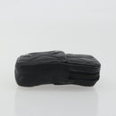 CHANEL Matelasse Cambon Line Pouch Lamb Skin Black CC Auth 186655-4