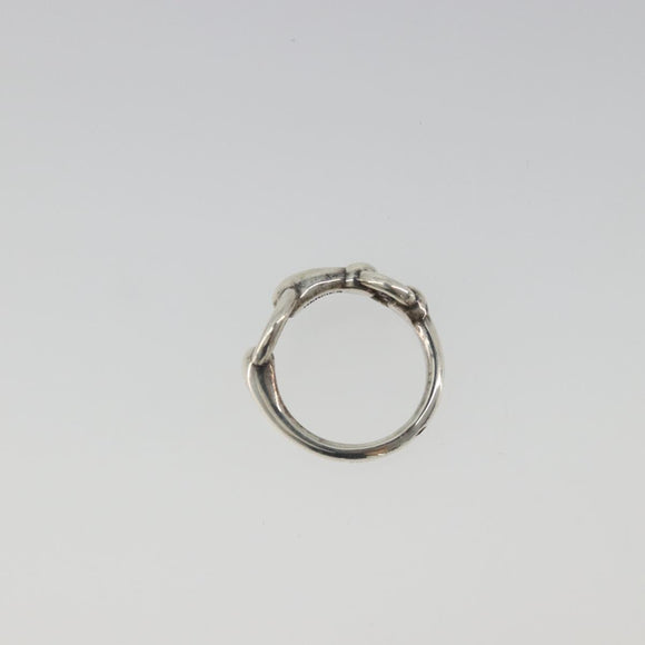 HERMES Horsebit Ring Ag925 Silver Auth 186657M