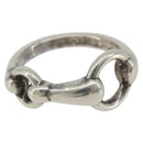 HERMES Horsebit Ring Ag925 Silver Auth 186657M-2