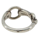 HERMES Horsebit Ring Ag925 Silver Auth 186657M-3