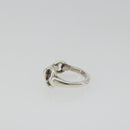 HERMES Horsebit Ring Ag925 Silver Auth 186657M-4