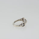 HERMES Horsebit Ring Ag925 Silver Auth 186657M-5