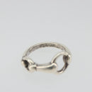 HERMES Horsebit Ring Ag925 Silver Auth 186657M-8
