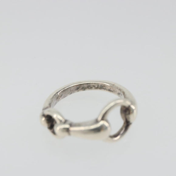 HERMES Horsebit Ring Ag925 Silver Auth 186657M