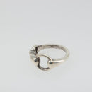 HERMES Horsebit Ring Ag925 Silver Auth 186657M-9