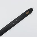 GUCCI Belt Leather 39.4"" Black Gold Auth 186658A-11