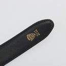 GUCCI Belt Leather 39.4"" Black Gold Auth 186658A-12