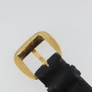 GUCCI Belt Leather 39.4"" Black Gold Auth 186658A-8