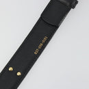 GUCCI Belt Leather 39.4"" Black Gold Auth 186658A-9