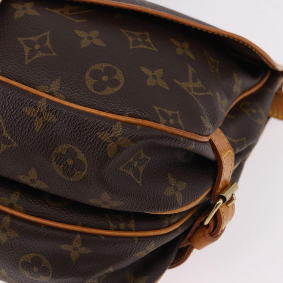 LOUIS VUITTON Monogram Saumur 30 Shoulder Bag M42256 LV Auth 186660A