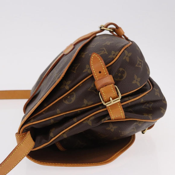 LOUIS VUITTON Monogram Saumur 30 Shoulder Bag M42256 LV Auth 186660A