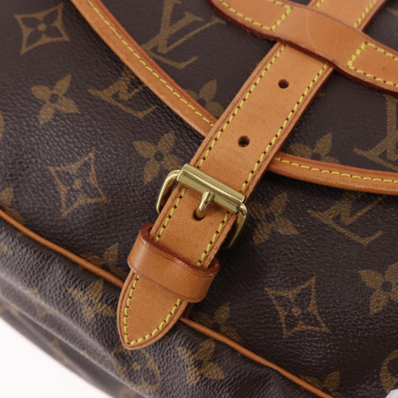 LOUIS VUITTON Monogram Saumur 30 Shoulder Bag M42256 LV Auth 186661A