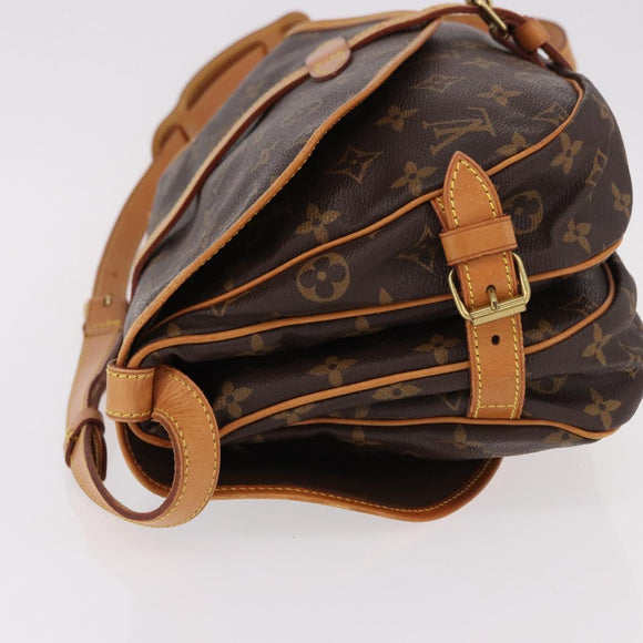 LOUIS VUITTON Monogram Saumur 30 Shoulder Bag M42256 LV Auth 186661A