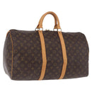 LOUIS VUITTON Monogram Keepall 50 Boston Bag M41426 LV Auth 186662A-1