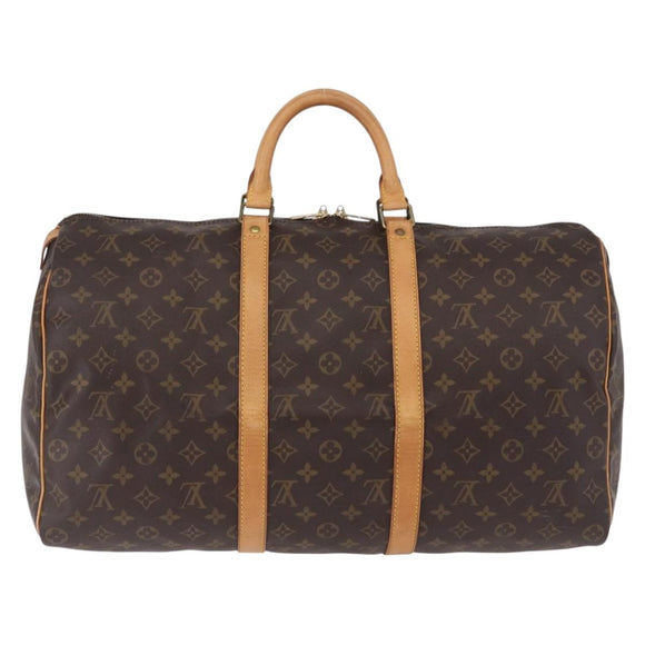 LOUIS VUITTON Monogram Keepall 50 Boston Bag M41426 LV Auth 186662A